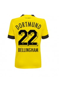 Borussia Dortmund Jude Bellingham #22 Fotballdrakt Hjemme Klær Dame 2022-23 Korte ermer